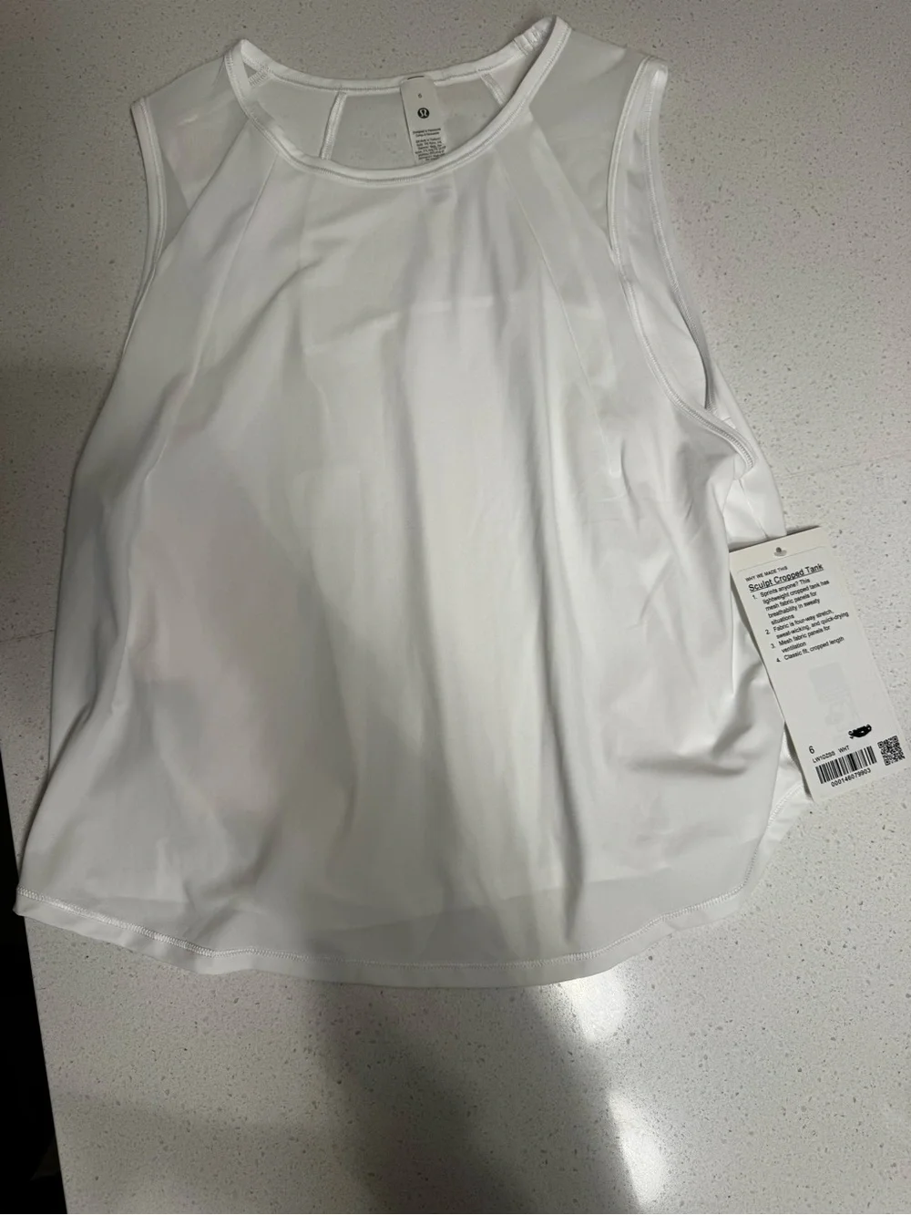 lululemon athletica Women's White Athletic Tank Top